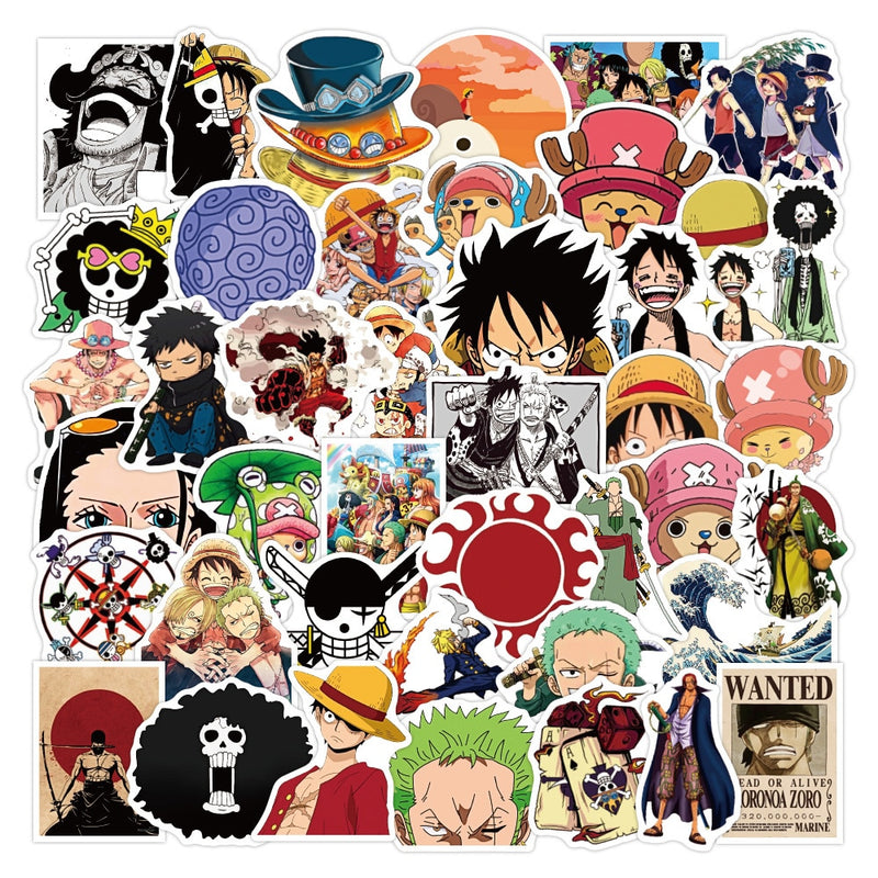 50 Adesivos One Piece ☠️🏴‍☠️