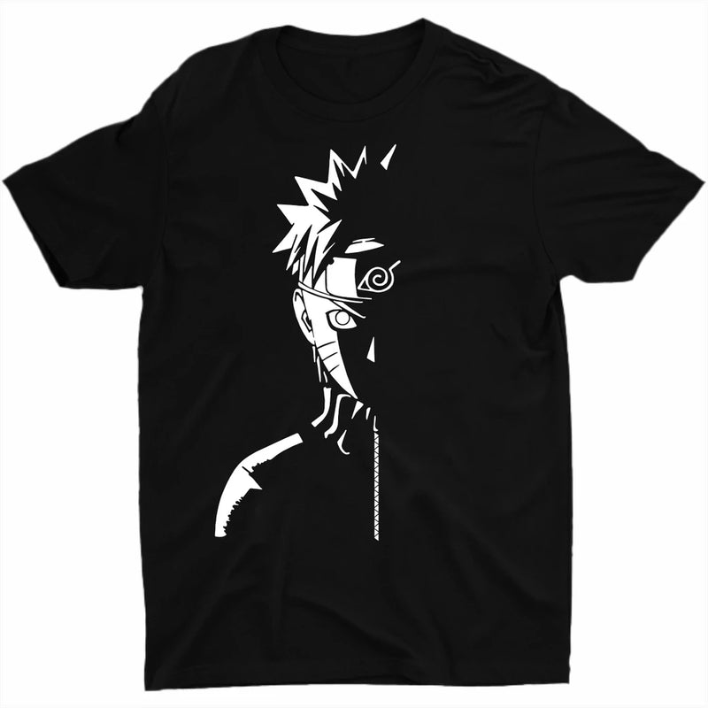 Camiseta Naruto Preta algodão