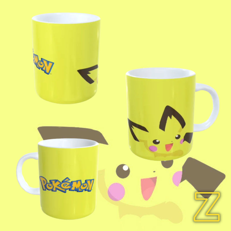 Caneca Personalizada de Porcelana Pokémon Pikachu