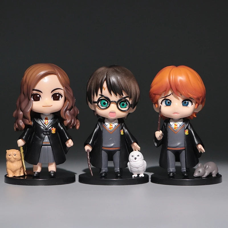 3 Bonecos Colecionáveis Harry Potter