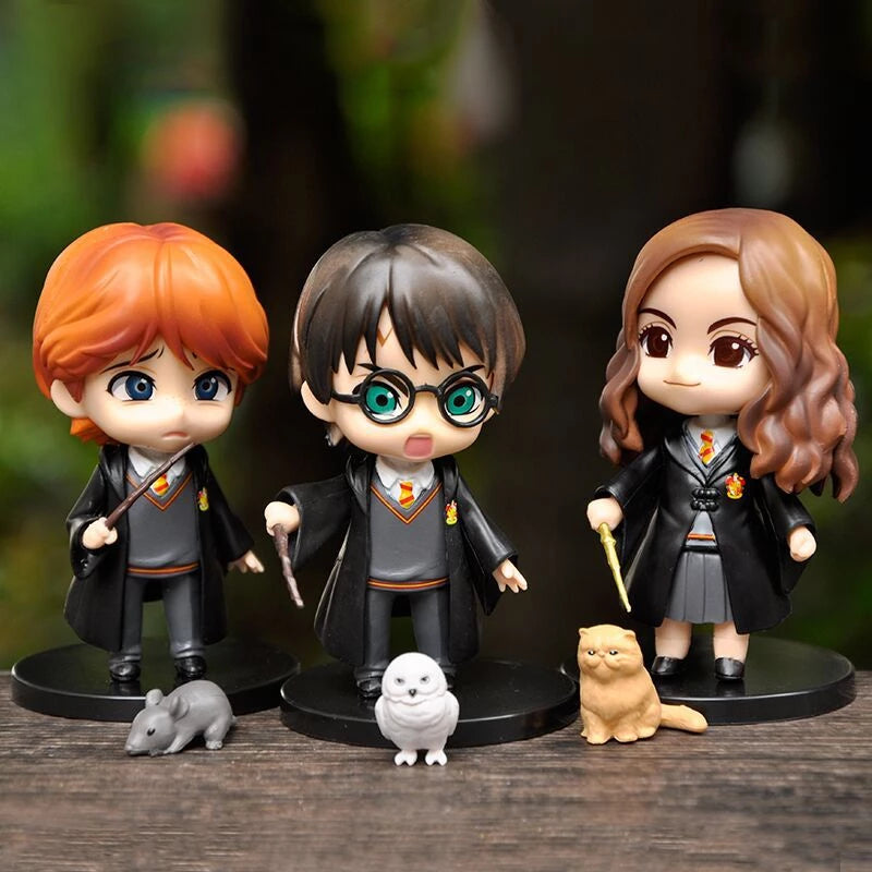 3 Bonecos Colecionáveis Harry Potter