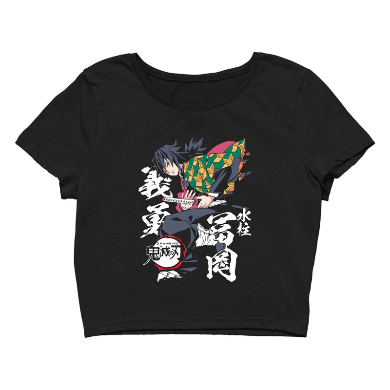 Camiseta Cropped Tomioka Demon Slayer